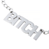 Adjustable Non-Piercing Nipple Clamps with Letter(Bitch) Chain